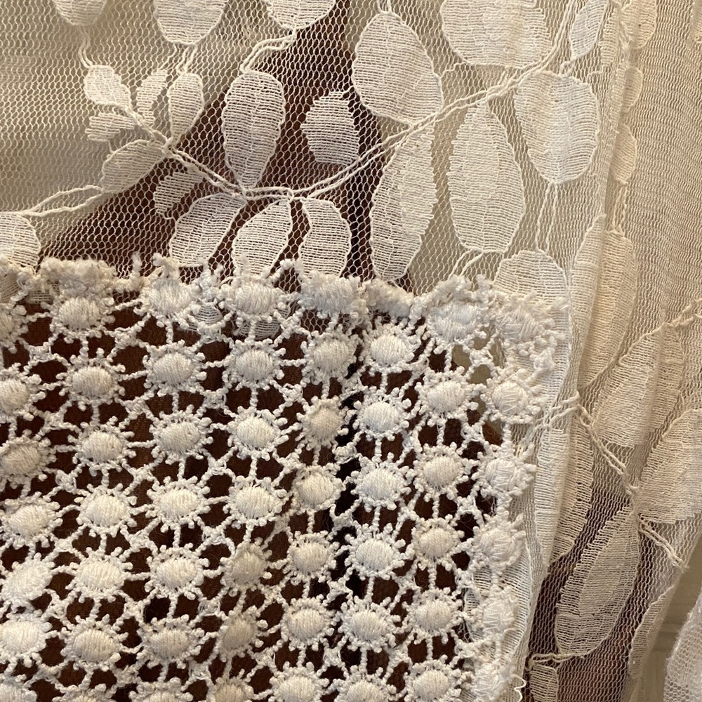Byron Lars Cream and White Lace Midi Dress - Picture 4 of 5
